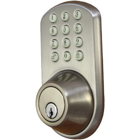 MORNING INDUSTRY INC HF-01SN Touchpad Electronic Dead Bolt (Satin Nickel)