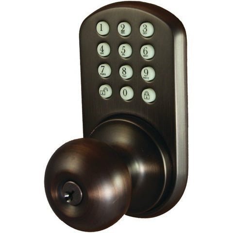 MORNING INDUSTRY INC HKK-01OB Touchpad Electronic Doorknob (Oil Rubbed Bronze)