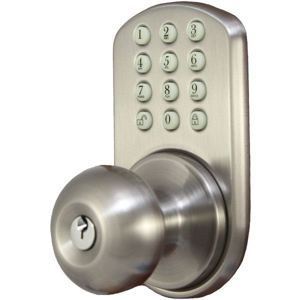 MORNING INDUSTRY INC HKK-01SN Touchpad Electronic Doorknob (Satin Nickel)