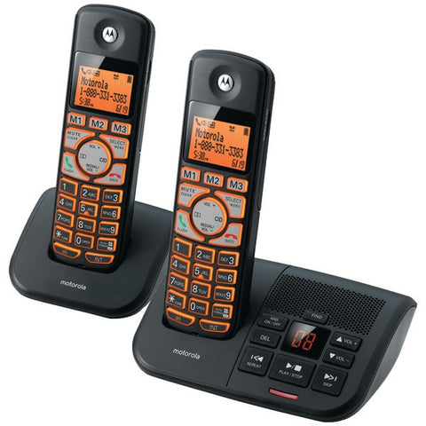 MOTOROLA K702B DECT 6.0 Cordless Phone System with Caller ID & Answering System (2-Handset System)