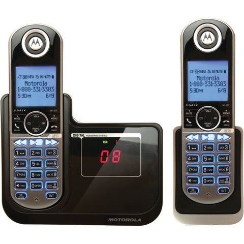 MOTOROLA P1002 DECT 6.0 Cordless Phone System with Caller ID & Answering System (2-Handset System)