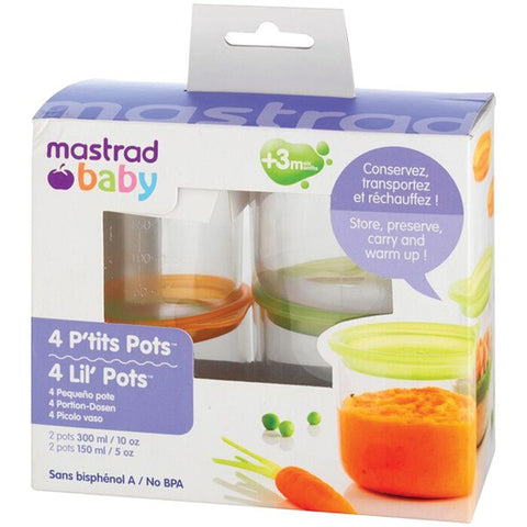 Mastrad Baby 52639 Lil' Pots, 4 pk