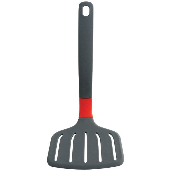 ORKA OB200101 Large Slotted Turner (Charcoal & Red)