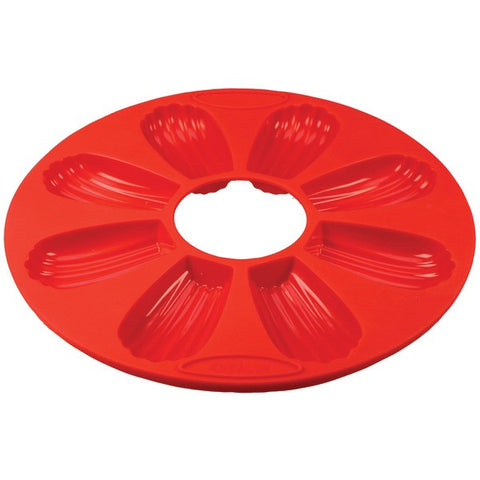 ORKA OD110201 8-Mold Silicone Madeline Pan, Set of 2 (Red)