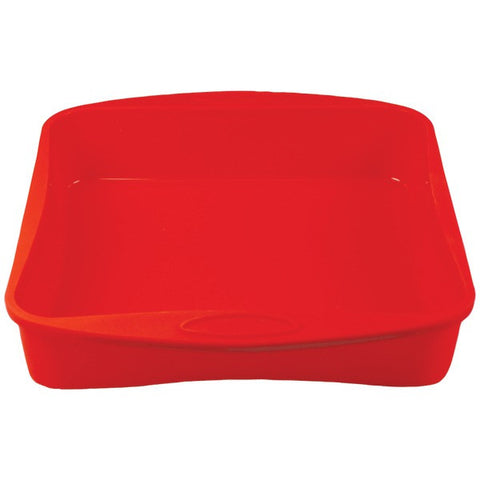 ORKA OD160201 10" Silicone & Nylon Square Pan (Red)
