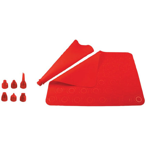 ORKA OD220101 8-Piece Mini Macaroon Kit (Red)