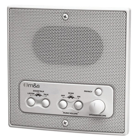 M&S SYSTEMS DMC1RW Weather-Resistant Remote Station Speaker (White)