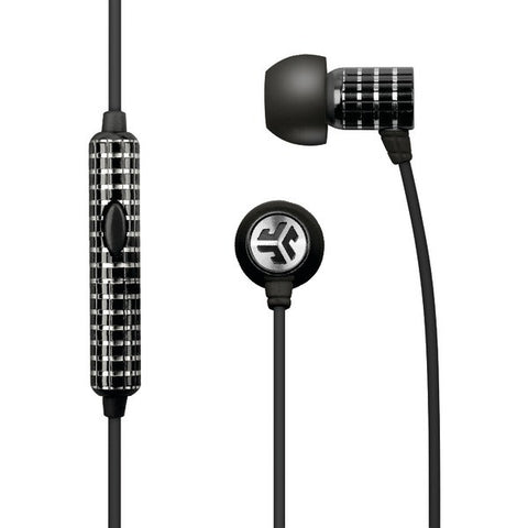 JLAB GLAM-BLK-BOX JBuds Glam Rockstar Earbuds with Microphone (Black Leather)