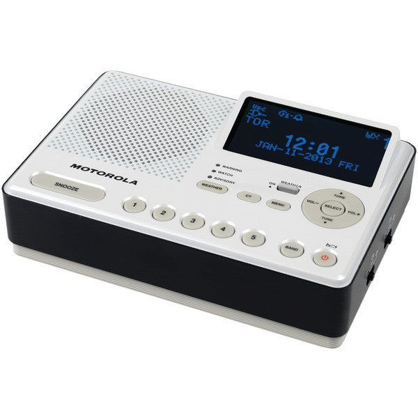 MOTOROLA MWR839 Desktop AM-FM Weather Radio