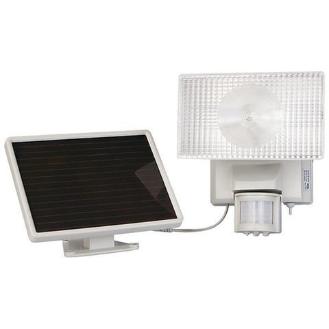 MAXSA INNOVATIONS 40224 Solar-Powered 50-LED Motion-Activated Outdoor Security Floodlight (White)
