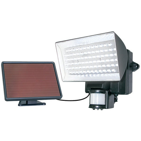 MAXSA INNOVATIONS 40226-L Solar-Powered 80-LED Motion-Activated Outdoor Security Floodlight (Black)