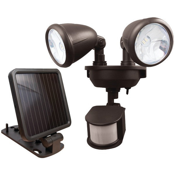 MAXSA INNOVATIONS 44216 Dual-Head Solar Spotlight (Dark Bronze)