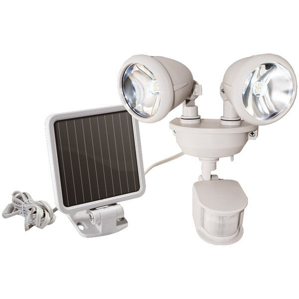 MAXSA INNOVATIONS 44218 Dual-Head Solar Spotlight (Off White)