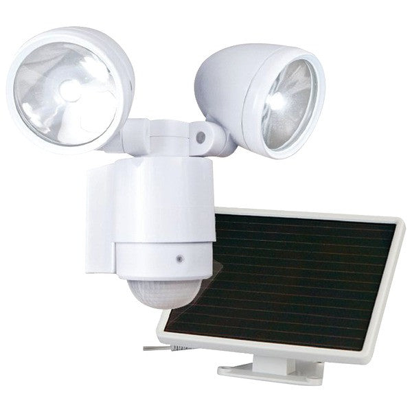 MAXSA INNOVATIONS 44418 Bright Dual-Head Solar Security Light (White)