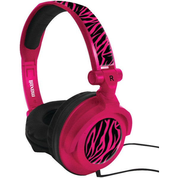 MAXELL 190220 - AMPPZ AMPlified Heavy Bass Headphones (Pink Zebra)