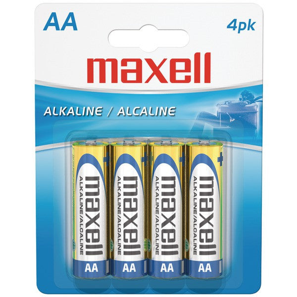 MAXELL 723465 - LR64BP Alkaline Batteries (AA; 4 pk; Carded)