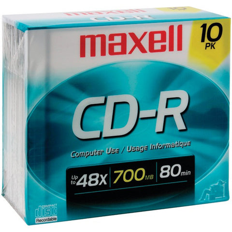 MAXELL 622860-648210 700MB 80-Minute CD-Rs (10 pk)