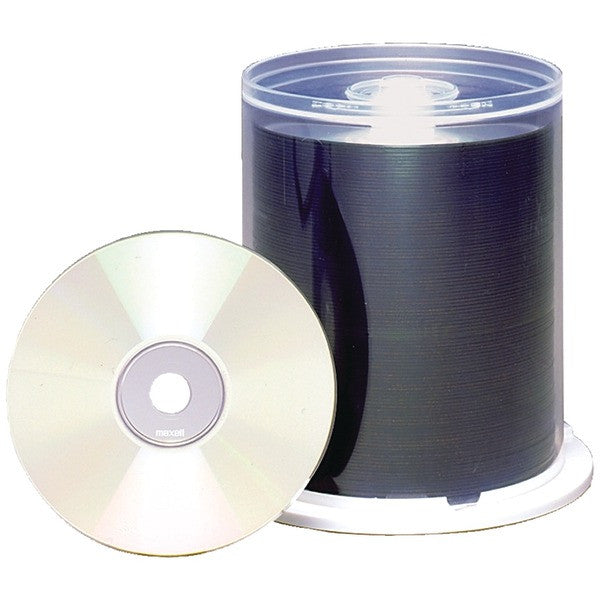 MAXELL 648720 - CDRPW100PKS 700MB 80-Minute Printable CD-Rs, 100-ct Spindle