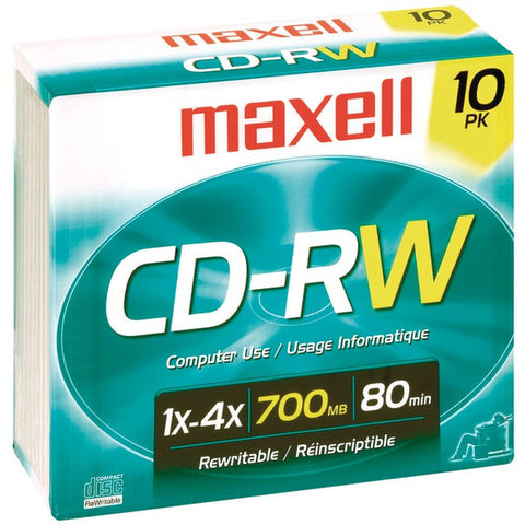 MAXELL 630011 700MB 80-Minute CD-RWs (10 pk)