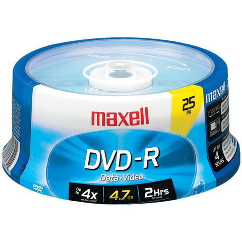 MAXELL 635052-638010 4.7GB 120-Minute DVD-Rs (25-ct Spindle)