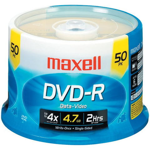 MAXELL 635053-638011 4.7GB 120-Minute DVD-Rs (50-ct Spindle)