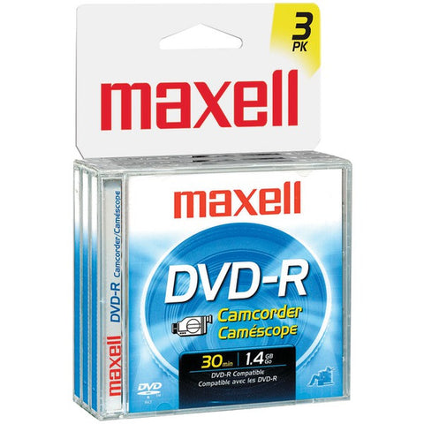 MAXELL 567622 - DVDRCJC3PK 1.4GB Camcorder DVD-Rs, 3 pk