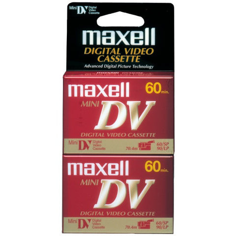 MAXELL 298012 Mini Digital Video Tapes, 2 pk