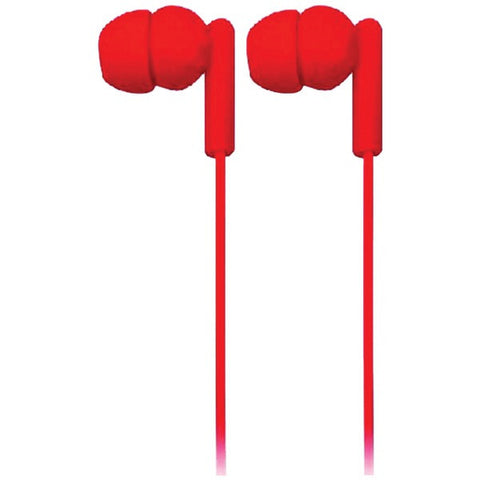 NAXA NE-938 RED SPARK Isolation Stereo Headphones (Red)