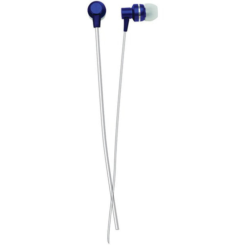 NAXA NE-940 BLUE METALLIX Isolation Stereo Earphones (Blue)
