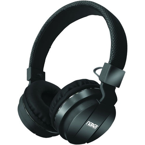 NAXA NE-942 BLACK Bluetooth(R) Wireless Stereo Headphones with Microphone (Black)