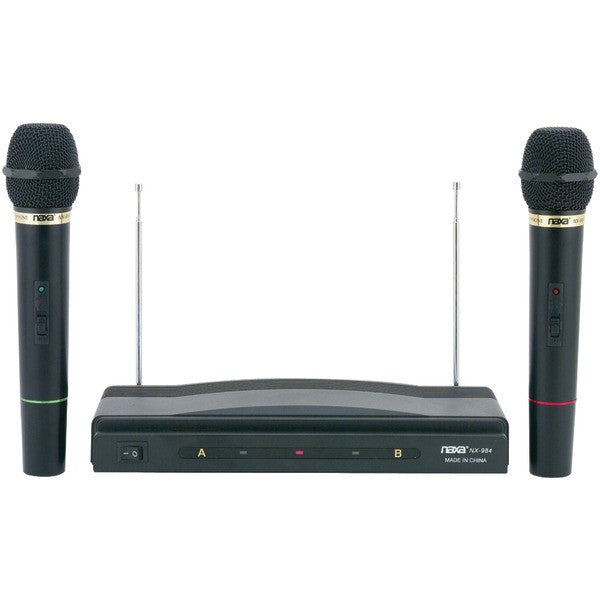 NAXA NAM-984 Professional Dual Wireless Microphone Kit