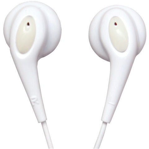 NAXA NE-925 WH JELLEEZE(TM) Hi-Fi Super Bass Digital Stereo Earphones (White)