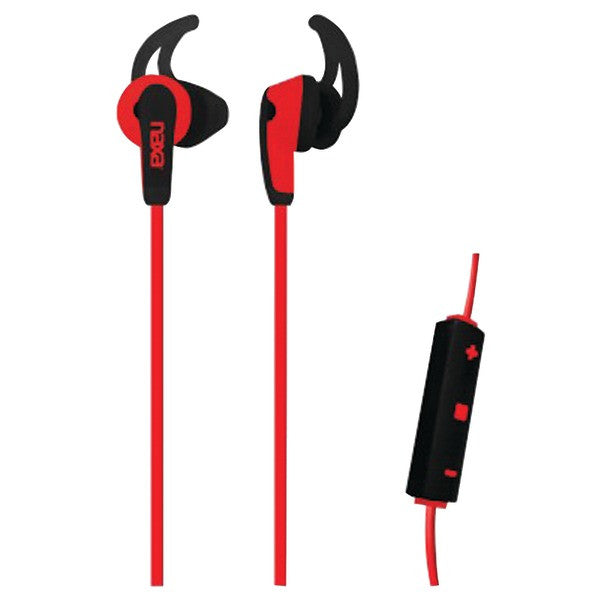 NAXA NE-937R VECTORMX Wireless Sport Earphones with Microphone (Red)