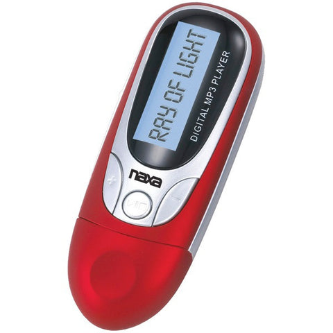 NAXA NM105RD 4GB MP3 Player with FM Radio (Red)