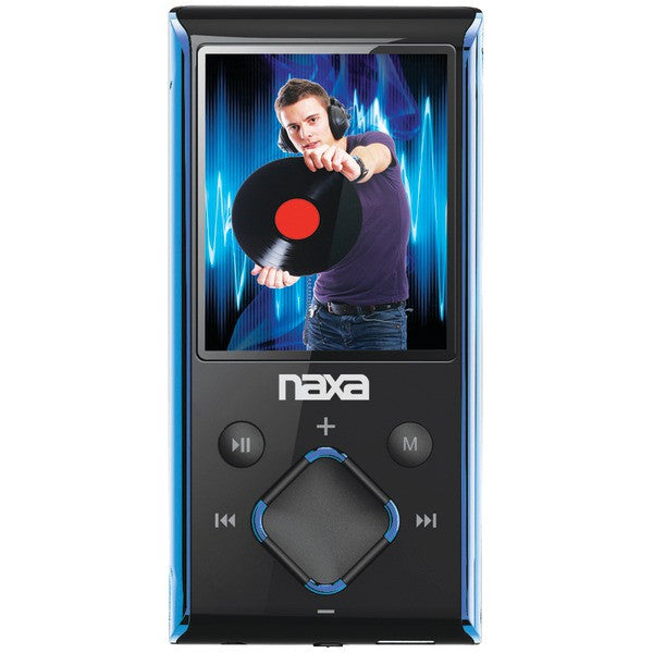 NAXA NMV173NBL 4GB 1.8" LCD Portable Media Players (Blue)