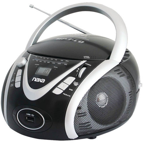 NAXA NPB246 Portable CD-MP3 Player with AM-FM Radio