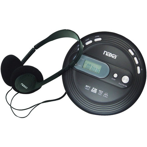NAXA NPC330 Slim Personal CD-MP3 Player with FM Radio