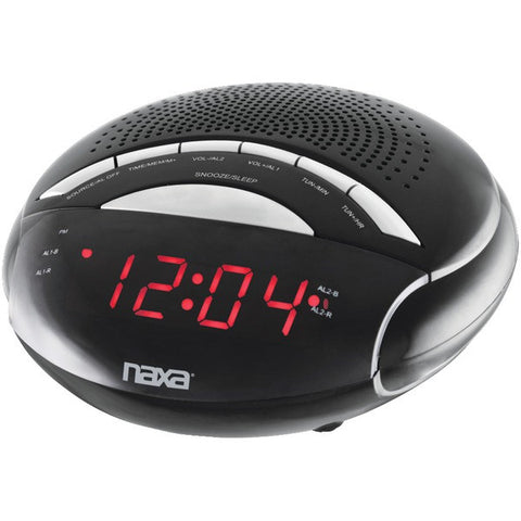 NAXA NRC170 Digital Alarm Clock with AM-FM Radio