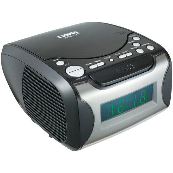 NAXA NRC175 Digital Alarm Clock Radio & CD Player