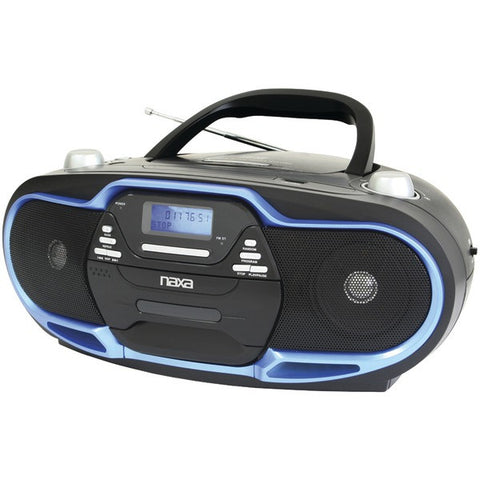 DUPLICATE NPB-257 BL Portable MP3 & CD Player with AM-FM Radio