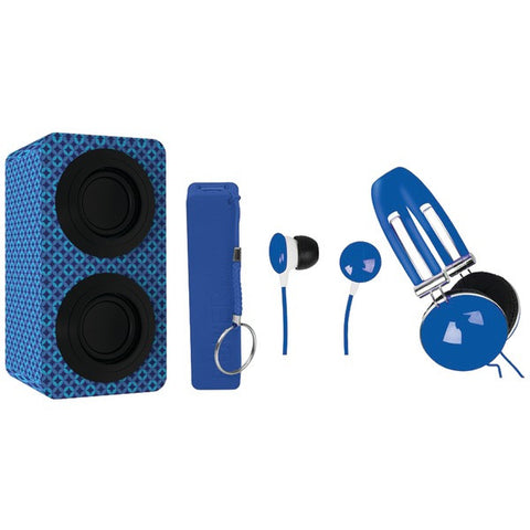NAXA NAS-3061A BLUE Portable Bluetooth(R) Speaker Pack (Blue)