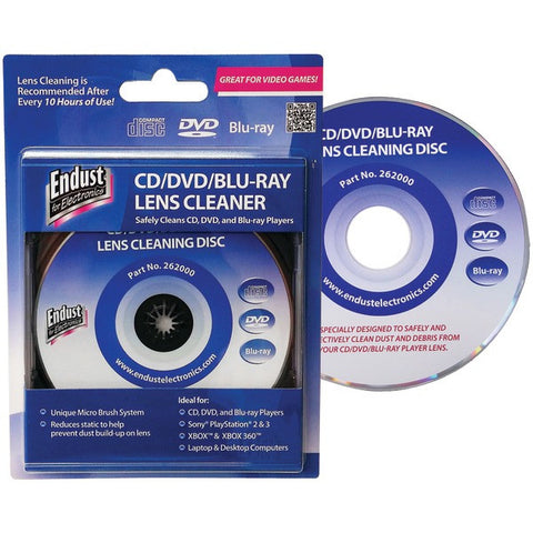 ENDUST 262000 Blu-ray Disc(R)-CD-DVD-Game Console Lens Cleaner