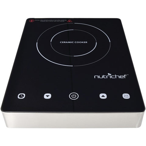 NUTRICHEF PKST18 Stainless Steel Ceramic-Induction Electric Glass Burner Cooktop