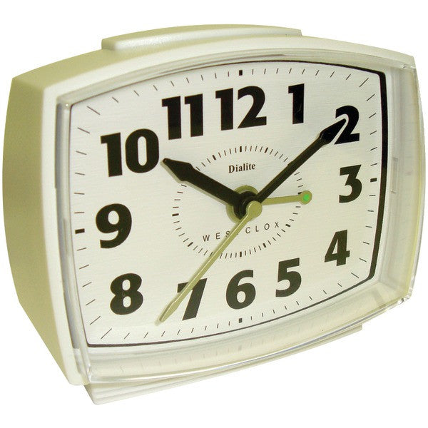 WESTCLOX 22192 Electric Alarm Clock with Constant Lighted Dial