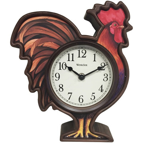 WESTCLOX 32038R 3D Rooster Wall Clock