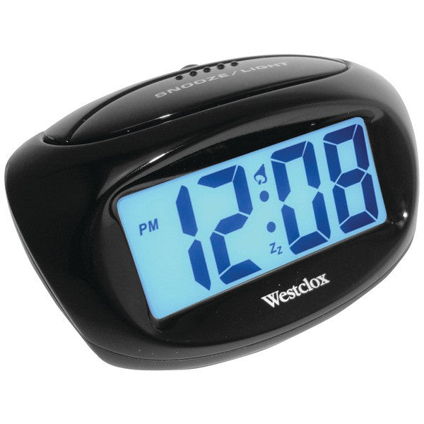 WESTCLOX 70043X Large Easy-to-Read LCD Battery Alarm Clock