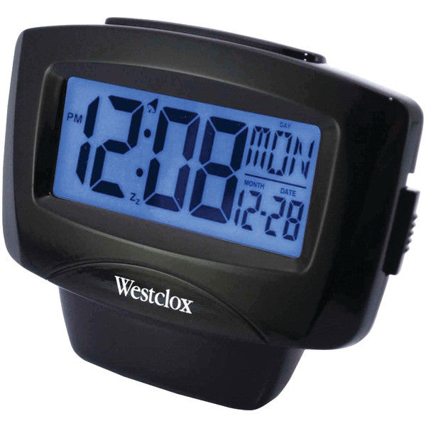 WESTCLOX 72020 Large Easy-to-Read LCD Alarm Clock with Day-Date