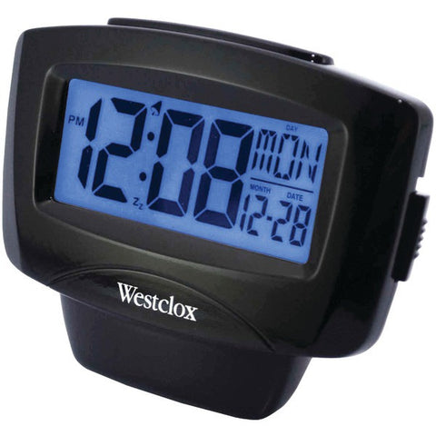 WESTCLOX 72020 Large Easy-to-Read LCD Alarm Clock with Day-Date