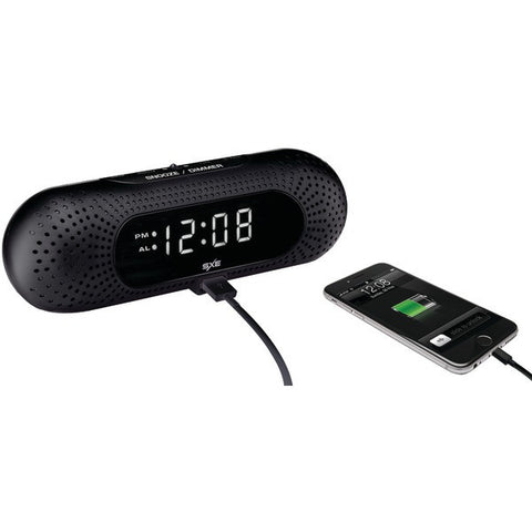 SXE SXE85002 White LED Capsule USB-Charing Alarm Clock
