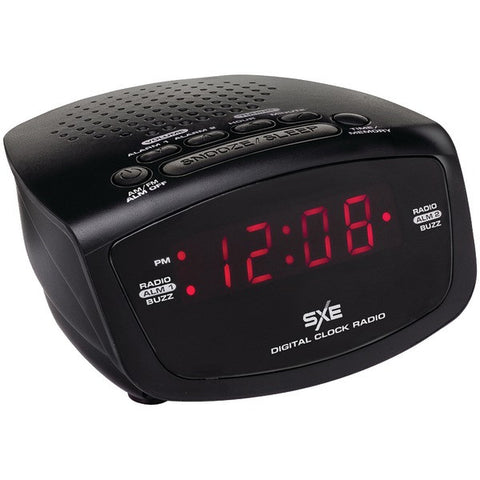 SXE SXE86001 AM-FM Dual Alarm Clock Radio